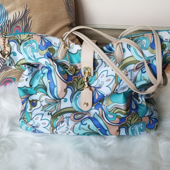 JPK Paris Handbags - JPK Paris LoveSac Nylon & Leather Tote, EUC